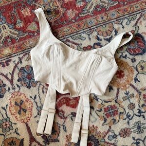 House of CB Altana Riding Cream Corset top